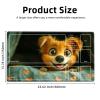 LROTFNGX for MTG Playmat TCG Card Game Mat with Game Zone Stitched Edges,Board Game Mats Non-Slip Waterproof Rubber Base 24 x 14 inch for CCG RPG Trading Card,Heart Patterned Fabric view 2