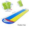 17FT Cartoon Shark Inflatable Water Slide, Dual Lane Slip and Slide with Splash Pool, Blue and Yellow,PVC Outdoor Lawn Water Toy for Kids Ages 8+ view 2