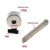 1.5kg Stainless Steel Heavy Hammer Inner Hole 20.5MM with M12 Heavy Hammer Rod Telescope Accessory Instrument(Options B) view 2