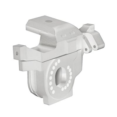 PDDSETorn RC Crawler Motor Engine Mount Base 1/10 Scale CNC Metal Compatible with(Silver Set)