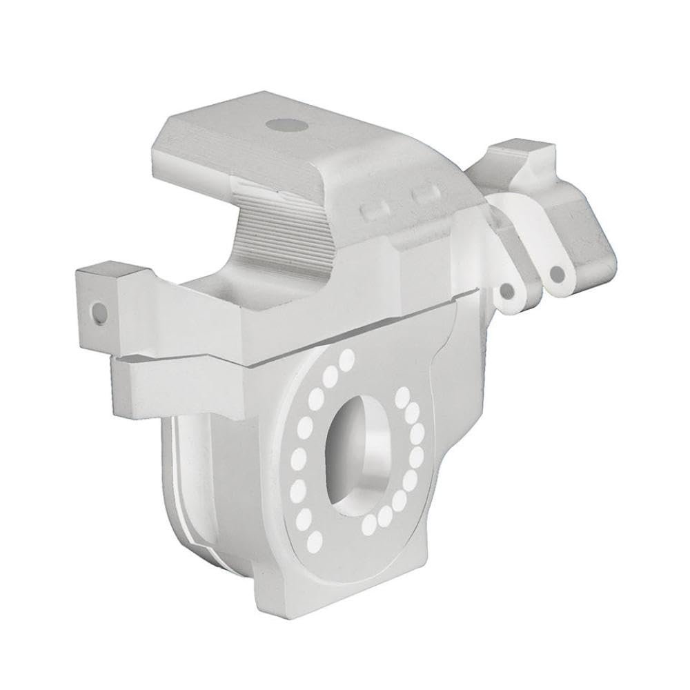PDDSETorn RC Crawler Motor Engine Mount Base 1/10 Scale CNC Metal Compatible with(Silver Set)