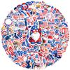 100 Pcs 4th of July Patriotic Stickers-Independence Day Waterproof Vinyl Decals, Holiday Sticker Decorations for Laptop, Water Bottle, Skateboard, Luggage, Helmet, Scrapbook view 1