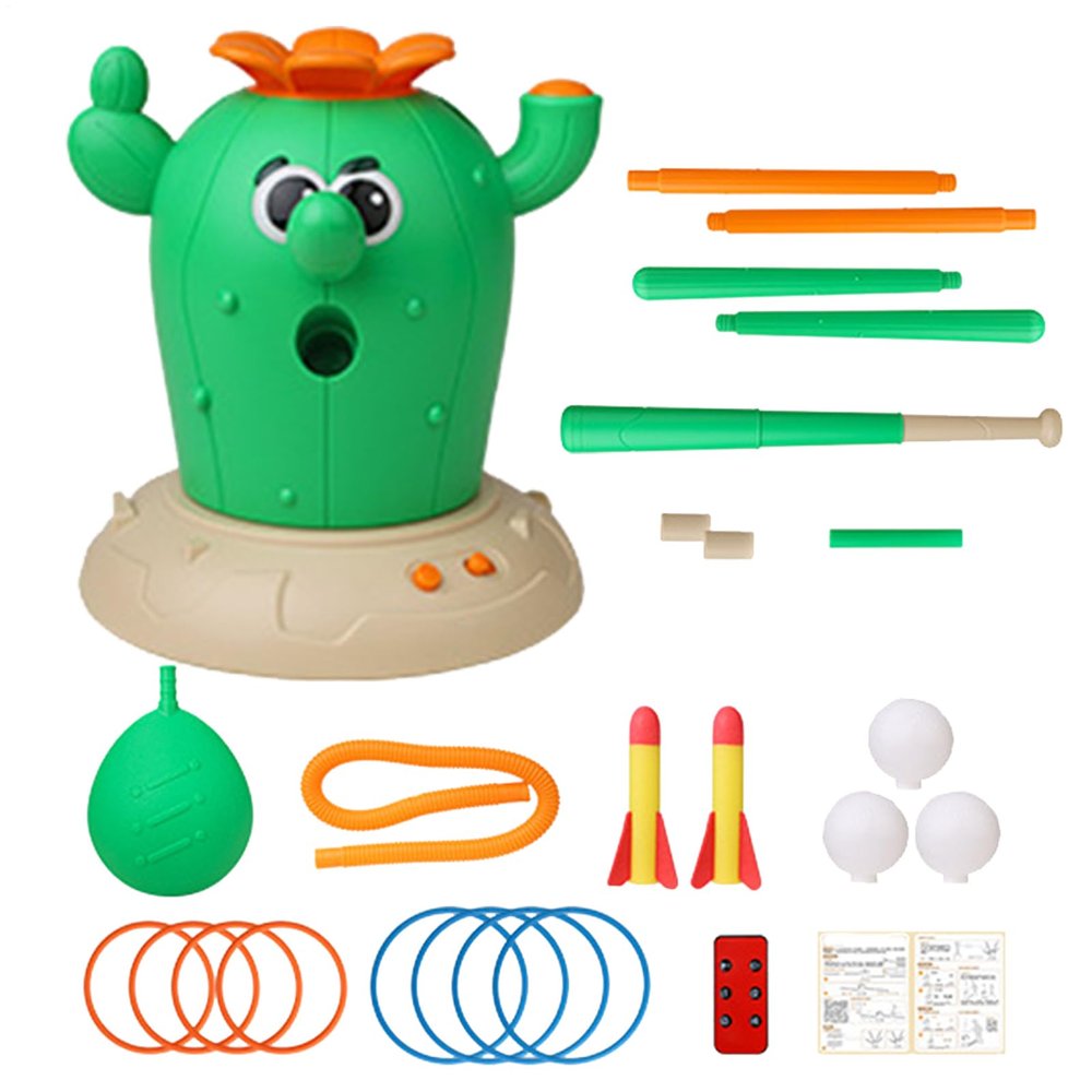 4-in-1 Remote Control Cactus Toy Set | PP, 1050g, 26x18cm | Musical Jumping Toy with, Baseball Game | Indoor Outdoor Fun for Kids 3-8 Years
