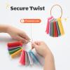 10 Pcs Reusable Plastic Audio Card Holders with Stainless Steel Ring, Portable Storage Sleeves Compatible with Yoto Mini, Player, and Audio Cards, Kids Travel Carrier Organizer Case view 3