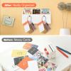 10 Pcs Reusable Plastic Audio Card Holders with Stainless Steel Ring, Portable Storage Sleeves Compatible with Yoto Mini, Player, and Audio Cards, Kids Travel Carrier Organizer Case view 4