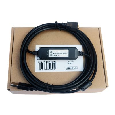 Aoleaby Debugging Line Download Data Cable, Suitable for SGDV--V Series Servo CN3 Communication Cables