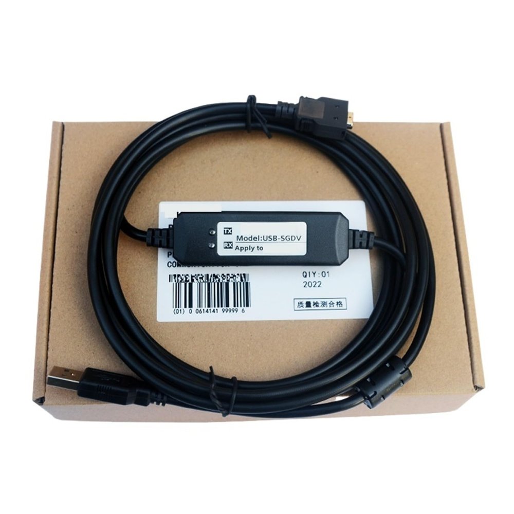 Aoleaby Debugging Line Download Data Cable, Suitable for SGDV--V Series Servo CN3 Communication Cables