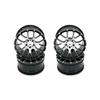 4PCS 52x26MM Aluminum Wheel Rims Compatible with 1 10 Scale RC Drift On Road Racing Car Models Like TT02 MN86K(Black) view 1