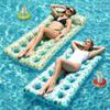 2 Pack Inflatable Pool Floats Adult Heavy Duty Pool Lounger Float Pool Rafts with Headrest Drink Holder Lake Floats Tanning Pool Lounger for Swimming Pools Party Beach-Fruit view 1