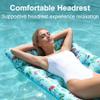 2 Pack Inflatable Pool Floats Adult Heavy Duty Pool Lounger Float Pool Rafts with Headrest Drink Holder Lake Floats Tanning Pool Lounger for Swimming Pools Party Beach-Fruit view 2
