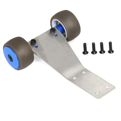 1/18 Scale RC Car Metal Wheelie Bar Upgrade Part Compatible with Grom Style Models(Blue)