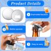 Tondiamo 100 Sets 58 mm/ 2.25 Inch Button Making Keychains Supplies Metal Button Badge Sets Including Metal Shell, Plastic Film, Keychain for Maker Machine DIY Gifts (Classic,Bottle Opener) view 3