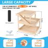 Wooden Display Case For Hot Wheels & Matchbox, 3-Level Large Capacity 1/64 Scale Matchbox Hot Wheels Toy Car Display Case Parking Garage With Ramp Diy Scale Diecast Toy Car Storage Box For 50 Toy Cars view 2