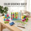INQUADR Color Match Challenge Game,Family Board Game - Quick Thinking Stacking Challenge, Travel-Friendly Color Line and Game Tower Stack Party Game view 4