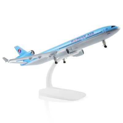 QIYUMOKE 1/300 for Korean MD-11 Airplane Model Kits (20cm L) for MD-11 Airlines Resin Plane Model with Display Stand for Adult Aviation Gift or Decorations