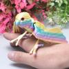 3D Printed Parrot Model,Flexible Realistic Articulated Animal Fidget Toys,Mystery Figurines Gifts for Easter,Executive Desk Funny Dcor and Festival Collectible,Easter Basket Stuffers (CH) view 1
