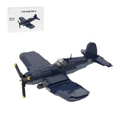 1:35 WWII Fighter Aircraft Building Blocks Set, Detailed Military Plane Model Kit with Realistic Structure, Military-Themed Models, Display Aircraft Brick Set for Adults & Advanced Builders, 854PCS