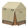 Gicov Outdoor Playhouse Cover Waterproof Wooden Kids Playhouse Covers with Side Zipper Easy to Access Heavy Duty Oxford Fabric All-Weather Protection (Khaki, 80L x 55W x 63H) view 1
