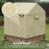 Gicov Outdoor Playhouse Cover Waterproof Wooden Kids Playhouse Covers with Side Zipper Easy to Access Heavy Duty Oxford Fabric All-Weather Protection (Khaki, 80L x 55W x 63H) view 2