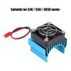 HUIOP RC Heat Sink with Cooling Fan, Powerful Cooling System for 540/550 / 3650 Motor, Ideal for Preventing Overheating in RC Car Racing Enthusiasts (Blue) view 3