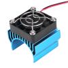 HUIOP RC Heat Sink with Cooling Fan, Powerful Cooling System for 540/550 / 3650 Motor, Ideal for Preventing Overheating in RC Car Racing Enthusiasts (Blue) view 4
