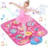 LZFYMXOK Dance Mat for Kids 3-12 9-Button Electronic Music Playmat with 3 Game Modes, 8 Challenge Levels & LED Score Display, Anti-Slip Foldable Dancing Pad, Birthday Gifts for Girls view 1