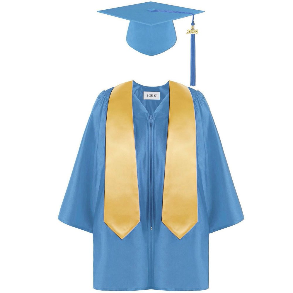 Cap And Gown 2026 Kindergarten Graduation Choir Robes Kids Preschool Graduation Gown Cap Tassel Set 36