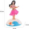 1 Pc Pink Solar Powered Dancing Figures Decoration -Hawaii Shaking Head Ornaments Hula Dance Girl -Car Dashboard Interior Decoration Desktop Ornaments,Solar Power Kits (4.13 x 2.56) view 2