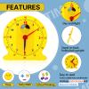 Lenwen 16 Pcs Classroom Clock Kit Learning Analog Clock for Kids view 3