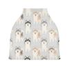 Nesatuwa Baby Car Seat Cover Cartoon Husky Dogs Breastfeeding Covers Stretchy Breathable Multi-Use Cover Carseat Canopy for Girls and Boys view 2