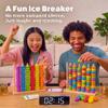 Toywoo Wooden Giant Color Matching & Stacking Game - Fast-Paced Family Challenge Board Game for Kids & Adults, Screen-Free Brain Teaser Puzzle for Game Night & Educational Play view 3