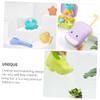 Beavorty Beach Sand Set with Shovel and Portable Pull Rod Case, Bath and Outdoor Play Sandcastle Building for Boys, Purple view 3