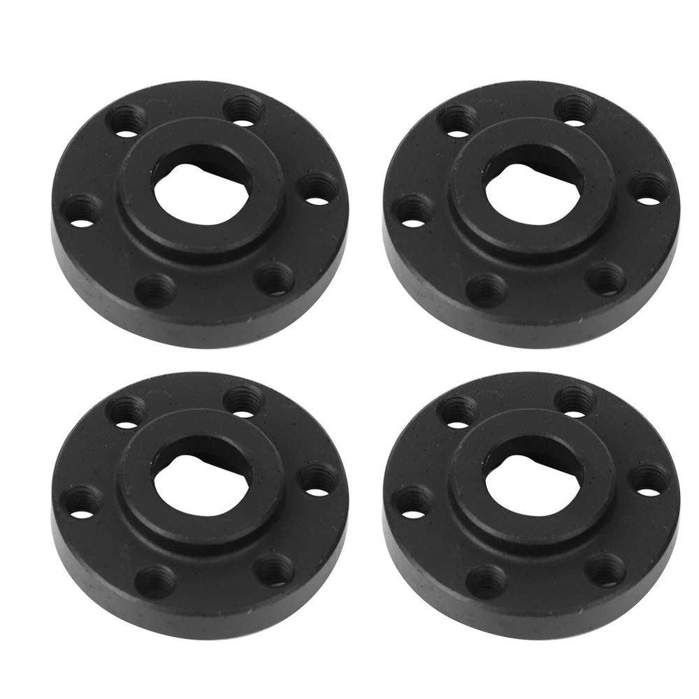 4pcs RC Car Wheel Hex Hubs Wheel Adapter Black Fit for SCX10 1/10 RC Crawler 1.9inch 2.2inch Wheel (8mm)
