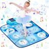 LZFYMXOK Dance Mat 9-Button Electronic Music Playmat with 8 Challenge Levels & LED Score Display, Frozen Theme Anti-Slip Foldable Dancing Pad for Kids 3-12, Birthday Gifts for Girls view 1