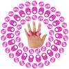 U-MOJOK 50 Pcs Purple Light Up Rings LED Flashing Rubber Finger Rings Glow in the Dark Party Favors for Carnival, Halloween, Christmas, Concert, Goodie Bag Fillers, Raves view 1