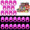 U-MOJOK 50 Pcs Purple Light Up Rings LED Flashing Rubber Finger Rings Glow in the Dark Party Favors for Carnival, Halloween, Christmas, Concert, Goodie Bag Fillers, Raves view 3