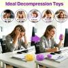 2026 New Shimmering Dumpling Squishies,Glitter Dumpling Squishy, Colorful Dumplings Stress Balls Fidget Sensory, Squeeze Dough Ball Stress Relief Hand with Food Steamer Stretchy Desk view 2