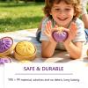 2026 New Shimmering Dumpling Squishies,Glitter Dumpling Squishy, Colorful Dumplings Stress Balls Fidget Sensory, Squeeze Dough Ball Stress Relief Hand with Food Steamer Stretchy Desk view 3