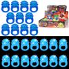 U-MOJOK 50 Pcs Blue Light Up Rings LED Flashing Rubber Finger Rings Glow in the Dark Party Favors for Carnival, July 4th, Halloween, Christmas, Concert, Goodie Bag Fillers, Raves view 3