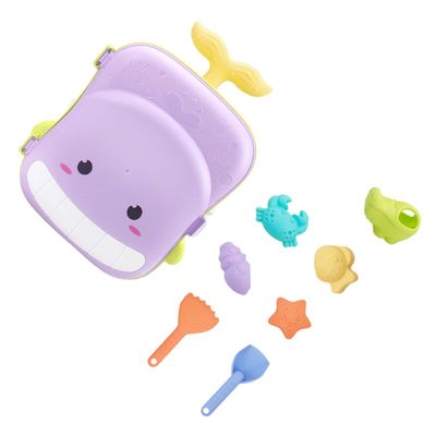 Abaodam 1 Set Sand Play Set with Shovel and Bucket, Portable Purple Outdoor for, Fun Water Play and Bath Kit for Summer Beach and Outdoor Activities