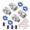 12mm to 17mm Metal Wheel Hex Hub Adapter Compatible with 1/10 Scale 2WD 4X4 RC Cars and Models Upgrade Parts(Blue) view 1