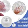 10pcs Milky Blank Skins Empty Stress Ball DIY Kit, Blank Pressure Ball Skin DIY Kit for Making Your Own Stress-Relief Toys (4cm White) view 2