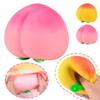 2 Pcs Peach Squishies Slow Rising Stress Relief Toy, 2.76" Realistic Peach Shaped Fruit Squeeze Balls, Durable and Soft Flexible Fidget Toys Decompression Gift for Adults view 2