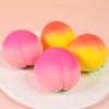 2 Pcs Peach Squishies Slow Rising Stress Relief Toy, 2.76" Realistic Peach Shaped Fruit Squeeze Balls, Durable and Soft Flexible Fidget Toys Decompression Gift for Adults view 3