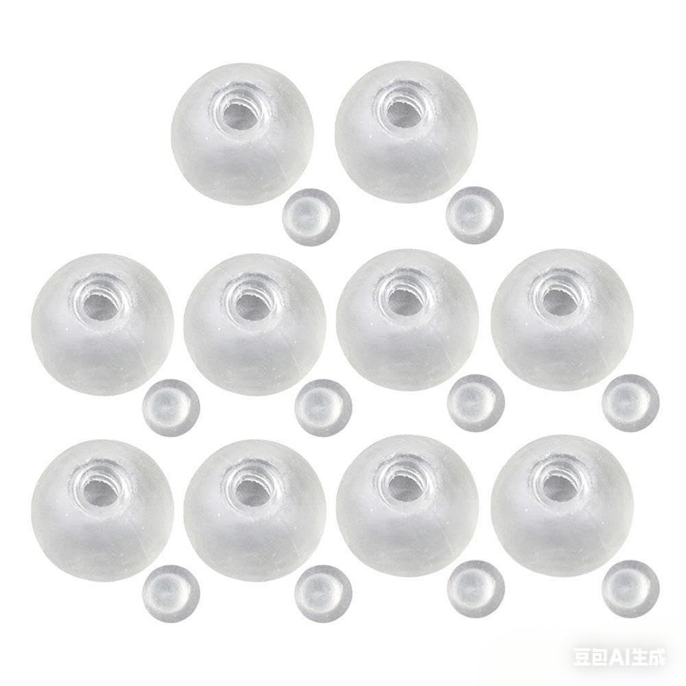 10pcs Milky Blank Skins Empty Stress Ball DIY Kit, Blank Pressure Ball Skin DIY Kit for Making Your Own Stress-Relief Toys (5cm White)