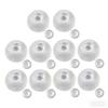 10pcs Milky Blank Skins Empty Stress Ball DIY Kit, Blank Pressure Ball Skin DIY Kit for Making Your Own Stress-Relief Toys (5cm White) view 1