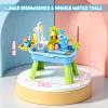 2026 Upgraded Water Table for Toddlers 1-3, Outdoor Water Play Table for Kids Ages 4-8 with Pump, Toddler Water Table, Play Sink with Running Water, Kitchen Sink Toy, Fishing Game, Sensory Table, Blue view 2