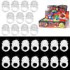 U-MOJOK 50 Pcs Clear Light Up Rings LED Flashing Rubber Finger Rings Glow in the Dark Party Favors for Carnival, Halloween, Christmas, Concert, Goodie Bag Fillers, Raves view 3