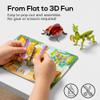 100 PCS DIY 3D Creative Insect Paper Jigsaw Puzzle Set, 2026 New Educational 3D Animal Puzzles Smart 3D Assembly Challenge Insect Puzzle, Glue-Free Assembly Birthday Party Gifts (Dinosaurs) view 3