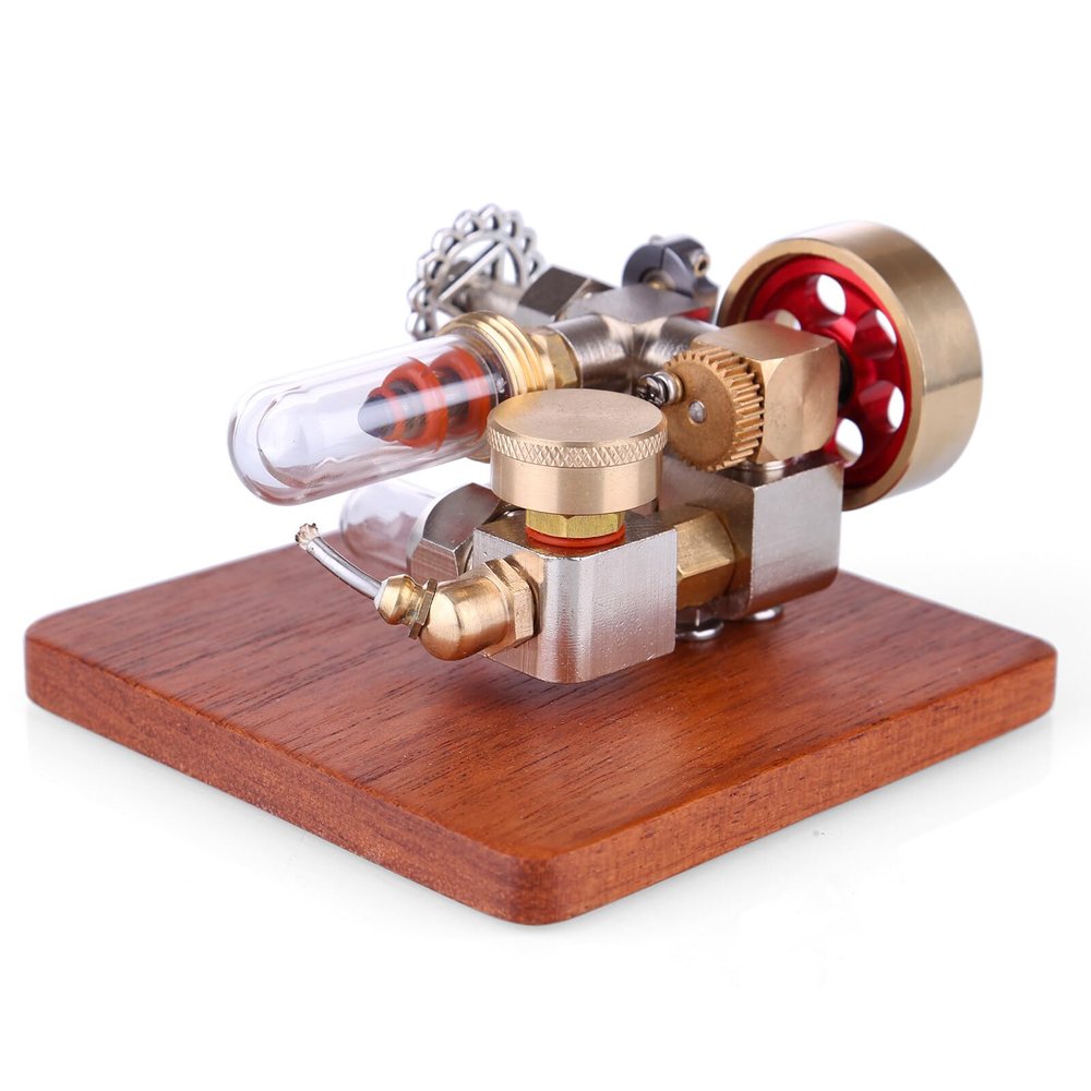 Hot Air Stirling Engine Model Kit, Mini Adjustable Speed Integrated Hot Air Stirling Engine Model Science Experiment Educational Toy(Ty2)